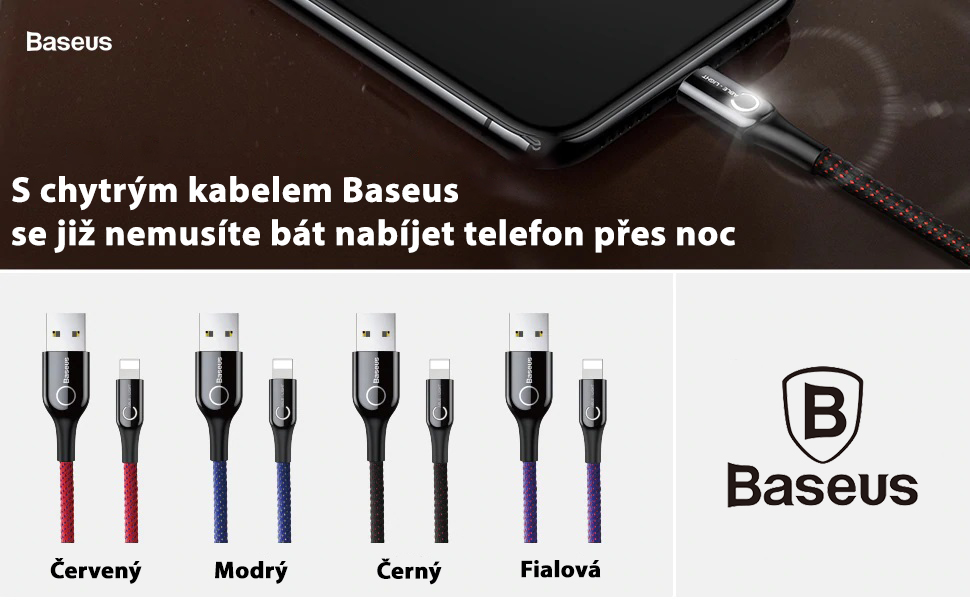 Baseus lightining. inteligentní vypnutí1